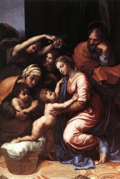 ラファエル Painting - 聖家族ルネサンスの巨匠ラファエロ